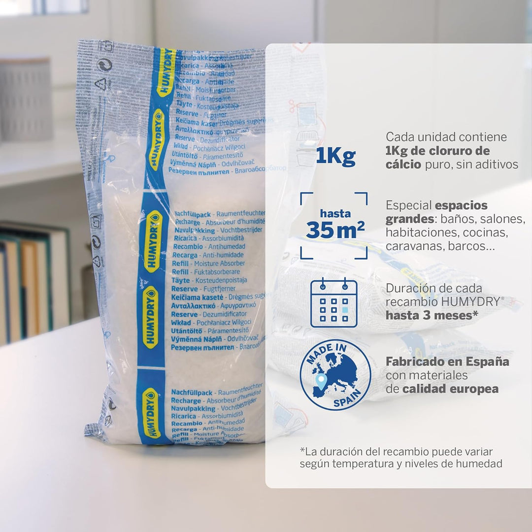 Nachfüllpackungen 6x1kg für Luftentfeuchter HUMYDRY®, 6x1kg