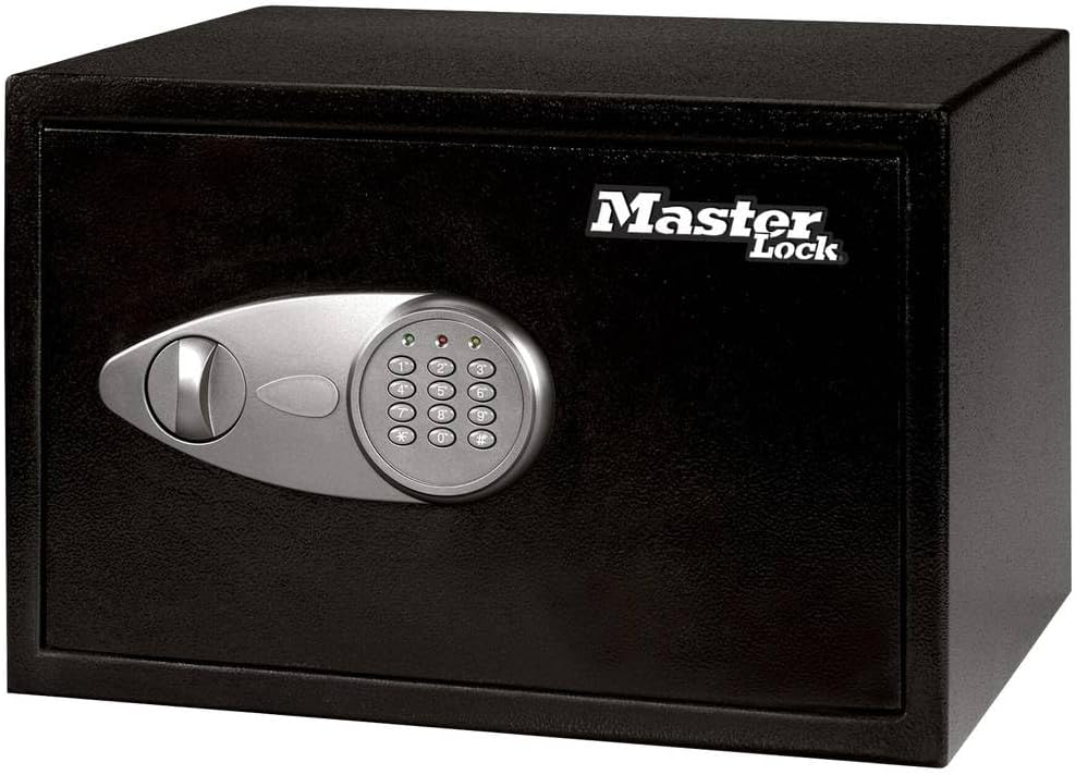Master Lock Tresor mit Zahlenschloss, elektronische Kombination, 16 L, 22 x 35 x 27 cm Kombinationss