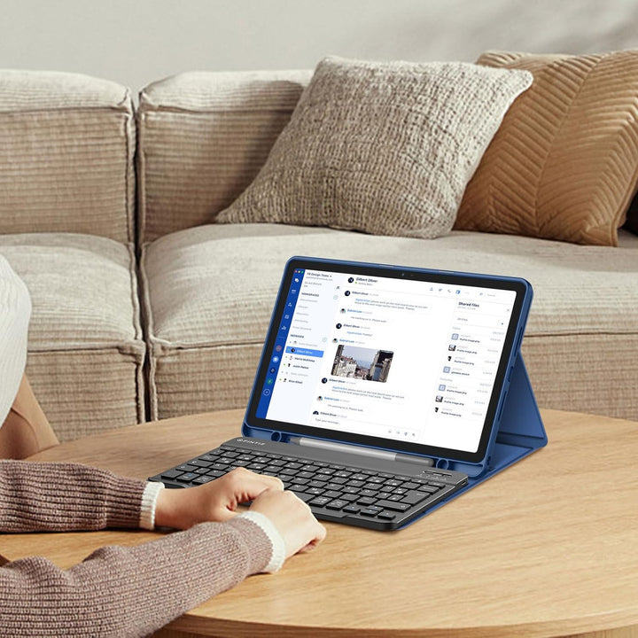 FINTIE Tastatur Hülle für Lenovo Idea Tab 11 Zoll 2025 (TB-336ZU/ TB-336FU), Soft TPU Rückseite Gehä