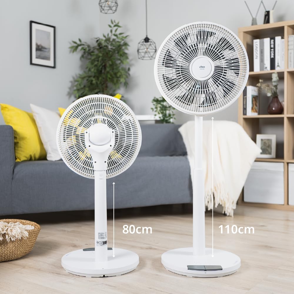 Ufesa Standventilator Sendai SilentEdge, 24W, 12 Geschwindigkeiten, 3 Modi, Oszillation bis 90°, Ult