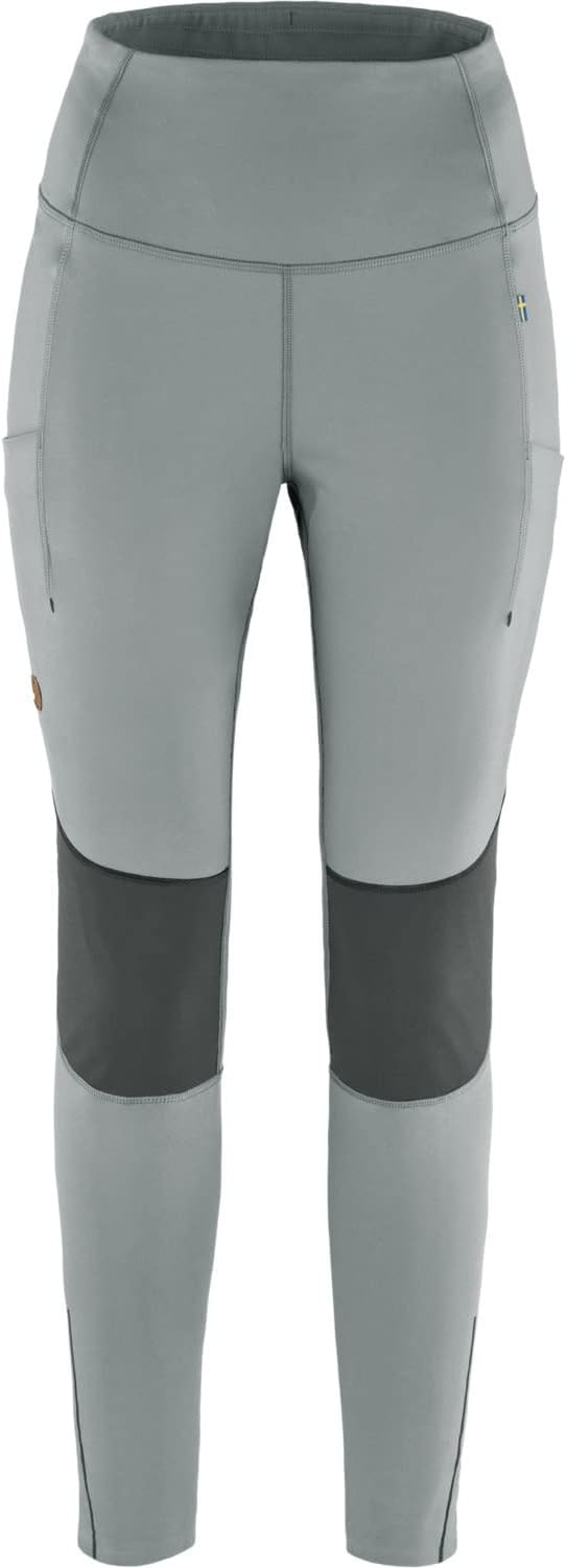 FJALLRAVEN Damen Abisko Värm Trekking Tights W XL Flint Grey-iron Grey, XL Flint Grey-iron Grey