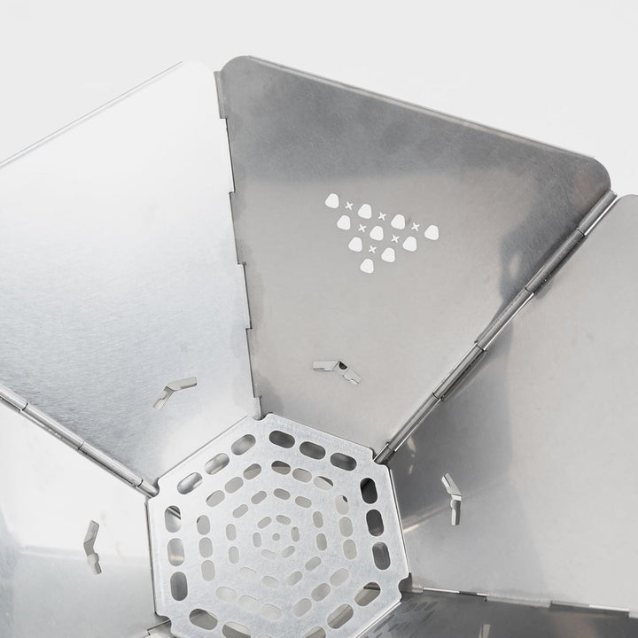 BOXIO - FIRE: Edelstahl Feuerschale mit Grillrost - Oktagon Feuerstelle Outdoor & Camping Grill, Kle