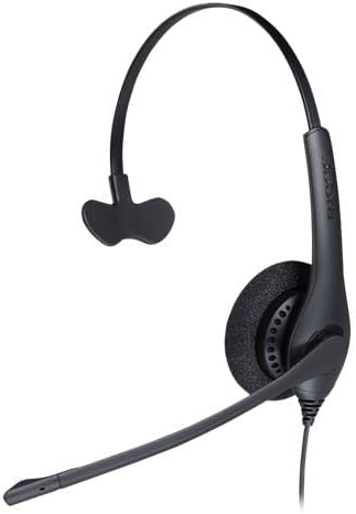 Jabra Biz 1500 Quick Disconnect On-Ear Mono Headset - Corded Headphone with Noise-cancelling Microph