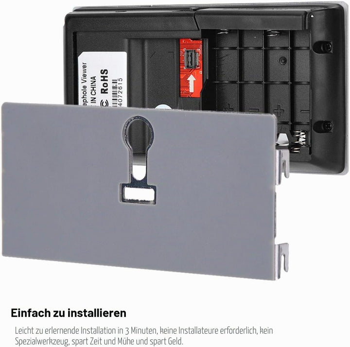 Asixxsix Home Security Camera, 120 Grad Türspionbetrachter, HD Farbdisplay Villa Wohnung für die Sic