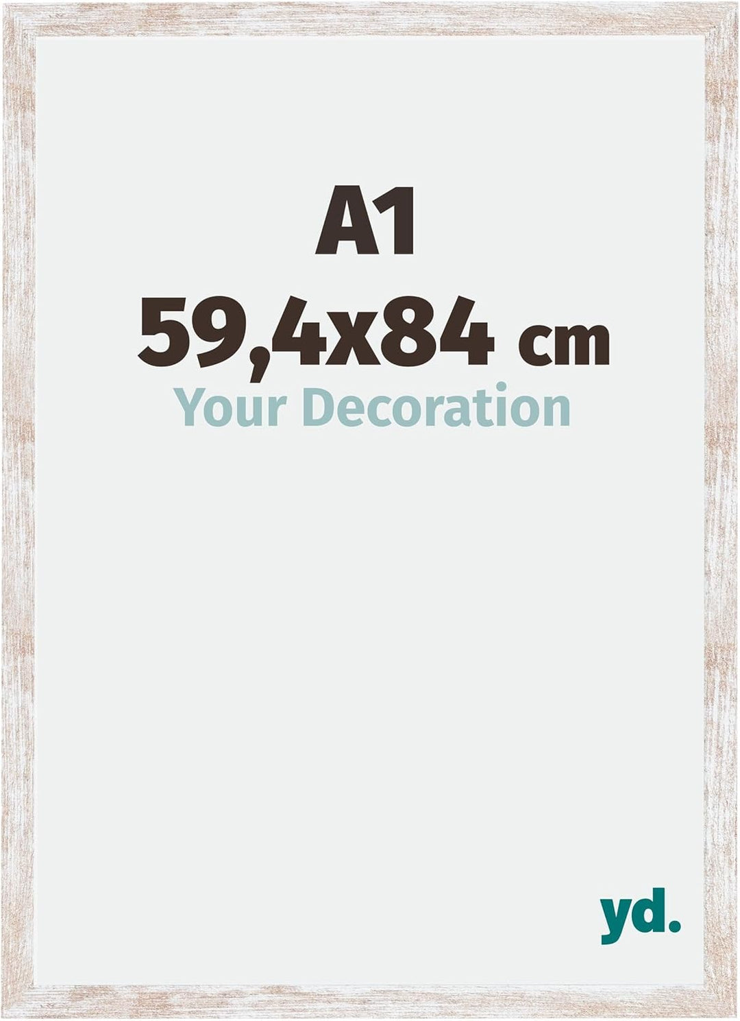 yd. Your Decoration - Bilderrahmen 59,40x84,00 cm - Bilderrahmen aus MDF mit Acrylglas - Antireflex