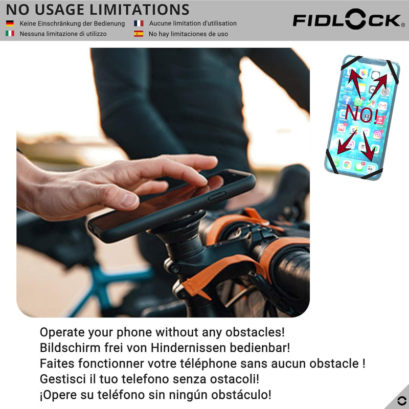 Fidlock Vacuum Fahrrad Magnetische Handyhalterung mit Hülle kompatibel mit iPhone 11/11 Pro / 11 Pro