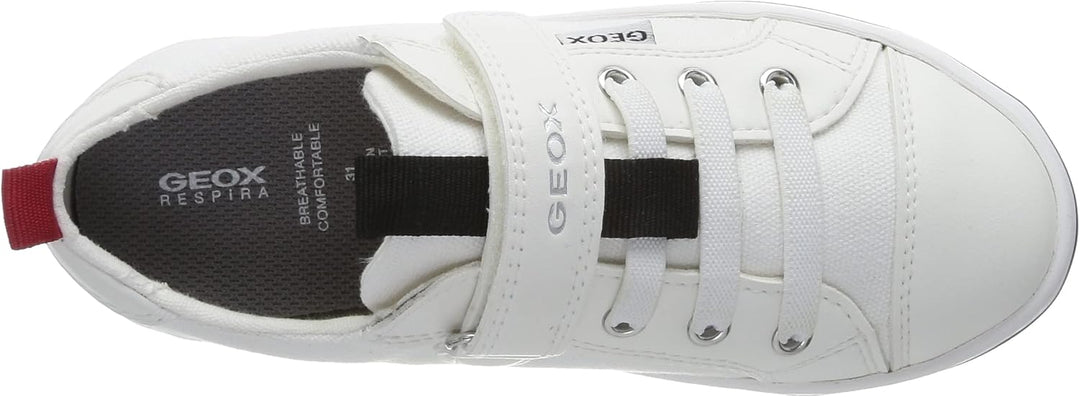Geox Mädchen Jr Ciak Girl Sneaker 34 EU Weiss, 34 EU Weiss