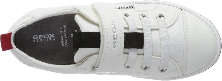 Geox Mädchen Jr Ciak Girl Sneaker 34 EU Weiss, 34 EU Weiss