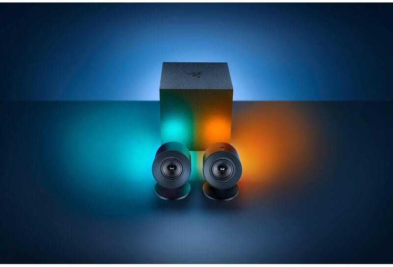 Razer Nommo V2 - Full-Range-2.1-Gaming-Lautsprecher für PC mit kabelgebundenem Subwoofer (3-Zoll-Ful
