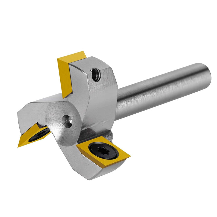 SpeTool Vernickelt Planfräser 8mm Schaft 35mm Durchmesser Wendeplatten 3 Flöten CNC Planfräser für O