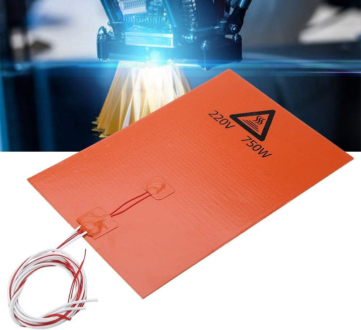 Beheiztes 3D-Pinter-Silikonbett mit Kleberücken, 3D-Druckerzubehör Hot Bed Pad, Umwandlung in hohe t