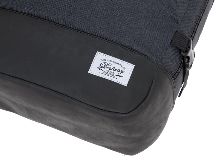 BESTWAY Cabin 40223 Retro Reiserucksack Kabinenrucksack Leichtgepäck Rucksack + Koffergurt (Dunkelgr