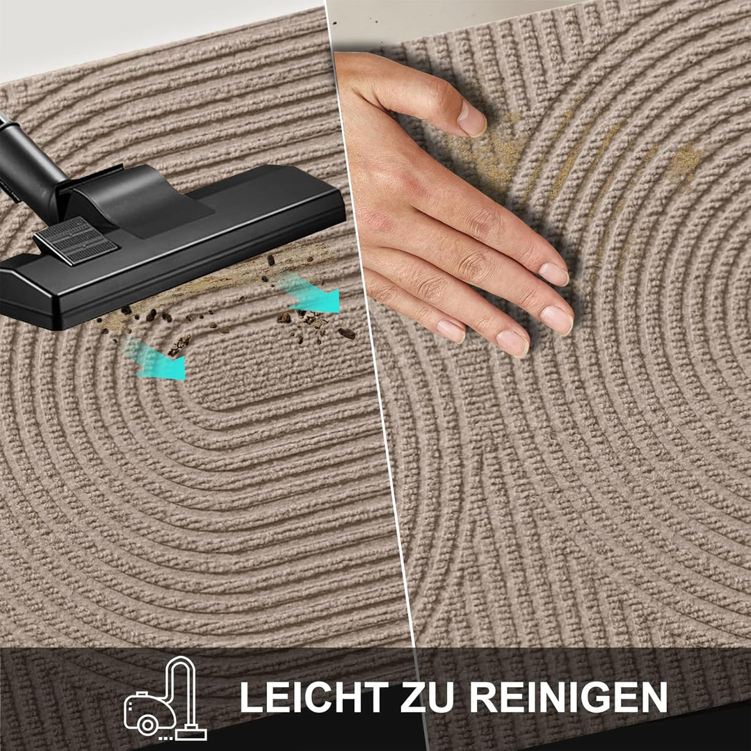 Fussmatte 43x76 cm Innen und Aussen - rutschfeste Schmutzfangmatte - Waschbar Fussmatte, Wasserdicht