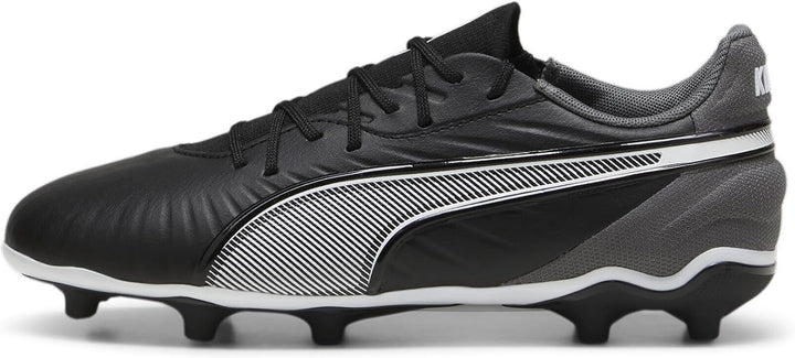 PUMA Unisex Kinder King Match Fg/Ag JrSoccer Shoe 29 EU Puma Black Puma White Cool Dark Gray, 29 EU