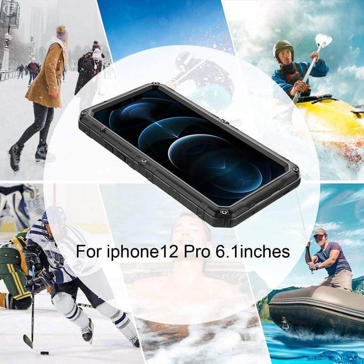 Cadorabo Hülle kompatibel mit Apple iPhone 12 PRO Schutzhülle TPU Silikon Case Robus Design Anti Rut