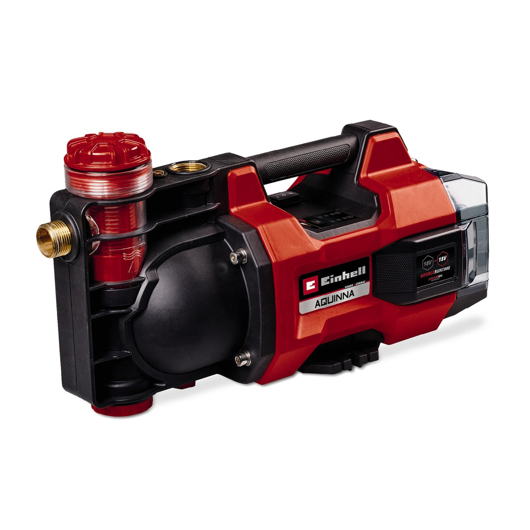 Einhell Akku-Gartenpumpe AQUINNA 18/30 F LED Power X-Change (18 V, maximal 3000 L/h Fördermenge, 2 A