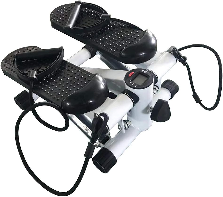 MAYMA Mini Stepper, Twister Stepper mit Power Ropes, Stepper für Zuhause, verstellbare Ausrüstung mi