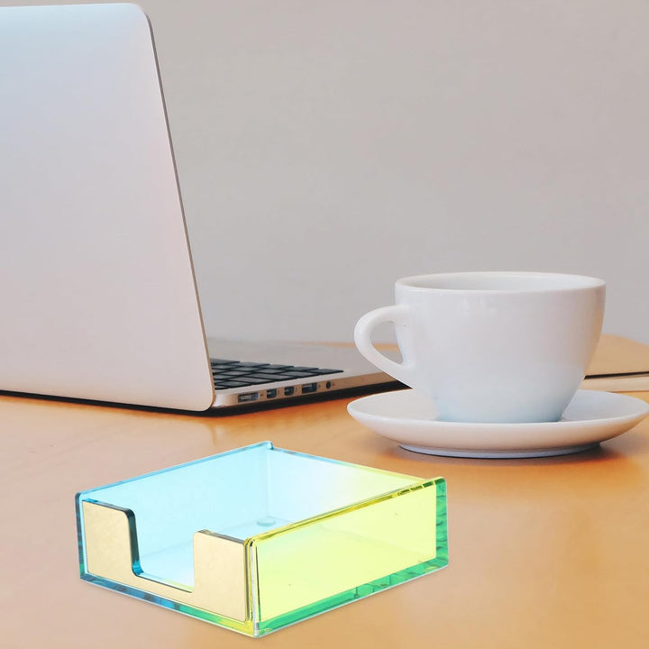 VICASKY Acryl Notizzettelhalter Zettelbox für Schreibtisch Stilvoll