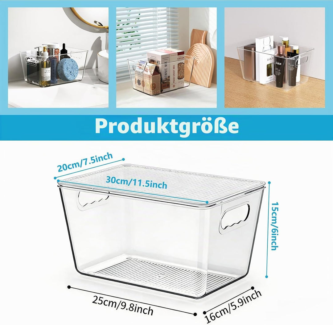 Kühlschrank Organizer, Aufbewahrung Kühlschrank, Stapelbar Küchen Organizer für den Einsatz in Kühls