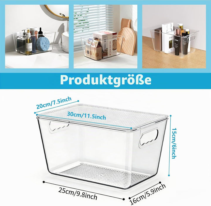Kühlschrank Organizer, Aufbewahrung Kühlschrank, Stapelbar Küchen Organizer für den Einsatz in Kühls