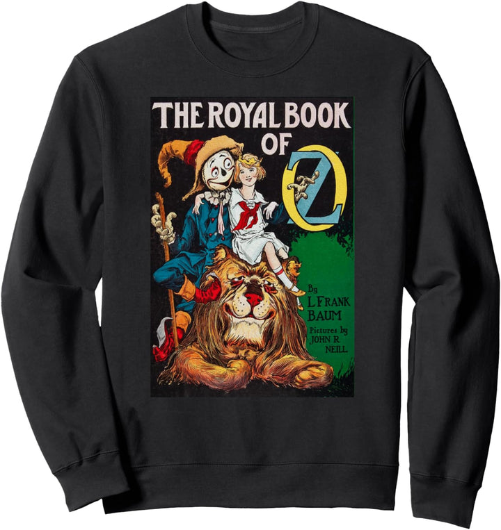 Royal Book Of OZ Retro Wizard Of OZ Dorothy Lion Scarecrow Sweatshirt