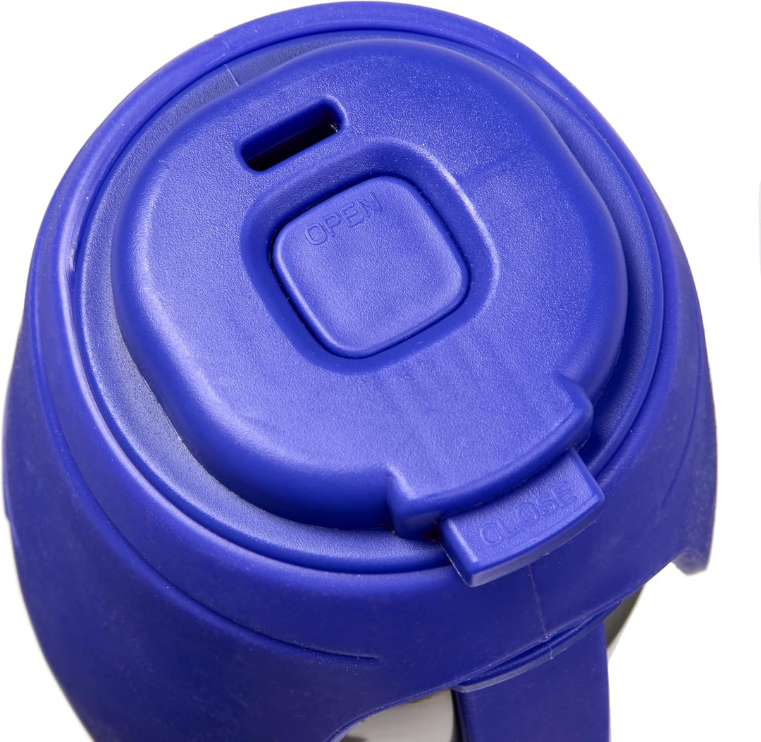 Dog Mate Edelstahl-Reiseflasche für Hunde – Tragbare Wasserflasche mit angebauter Trinkschale