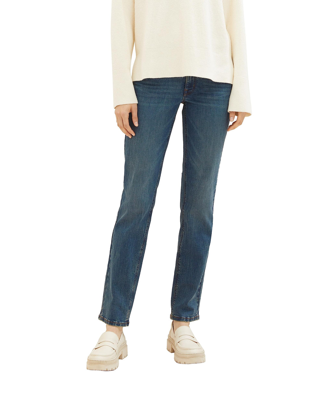 TOM TAILOR Damen Alexa Straight Jeans 29W / 32L 10281 - Mid Stone Wash Denim, 29W / 32L 10281 - Mid