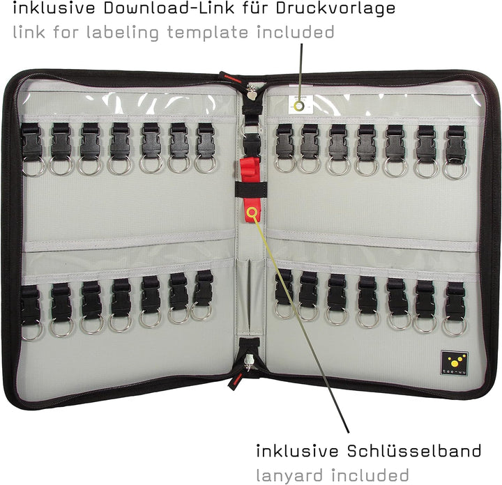 tee-uu KEYSAFE XL und KEYSAFE XL plus (KEYSAFE XL Single) 27,5 x 38,5 x, 27,5 x 38,5 x 4cm