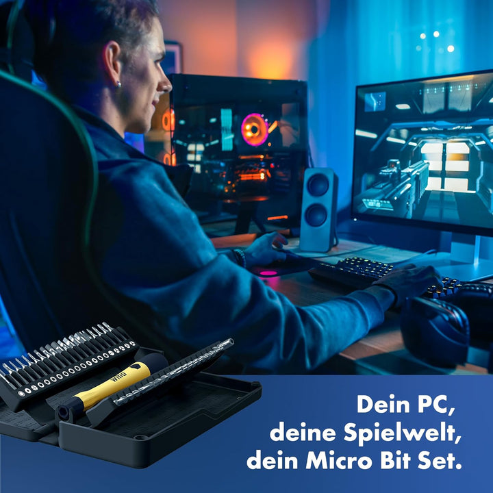 Wiha zai Hause Micro Bit Set mit ESD Feinmechanik Schraubendreher, 42-teilig, mit Aufbewahrungsbox,