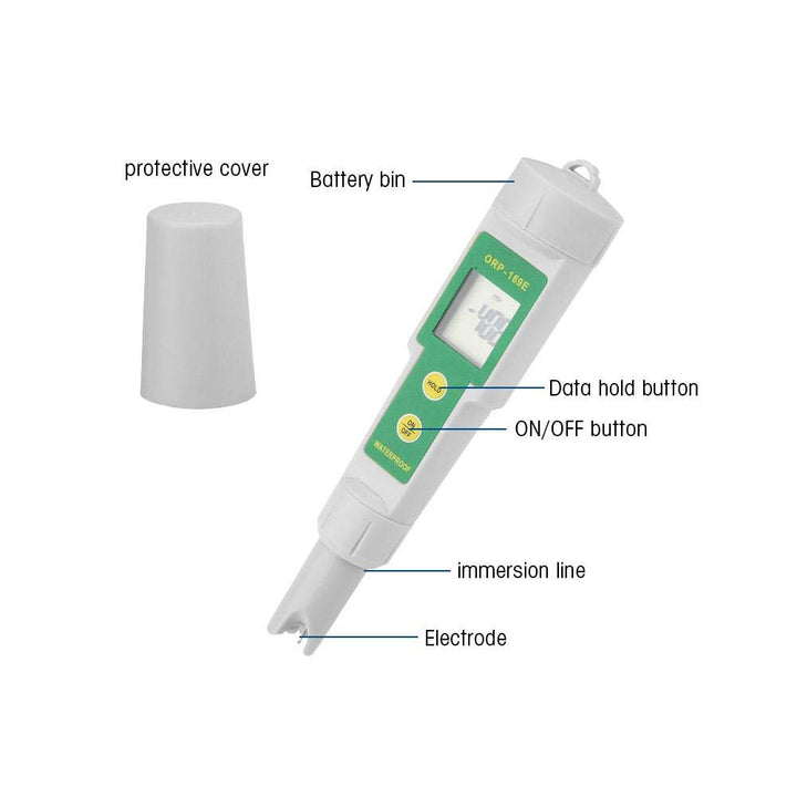 ORP-169-Tester, 1-Punkt-Korrektur Tragbarer Wasserqualitätsmonitor 1 mV Digitaler Tester Pen Abnehmb
