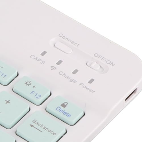 Kabellose Tastatur und Maus, 10 Zoll Bluetooth Tastatur Set, USB Aufladung, Ultradünne, Leise, Kabel