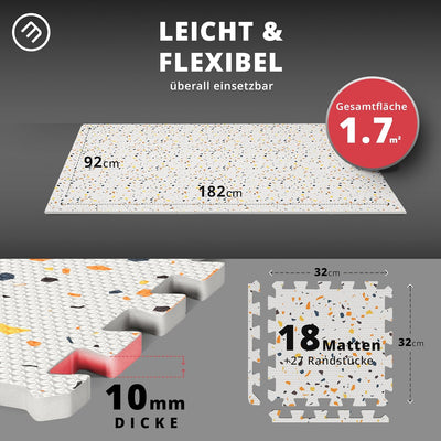 Schutzmatten Bodenschutzmatte Set Sportmatte Gymnastikmatte Puzzlematte: Puzzle Sportgeräte Matte Fi