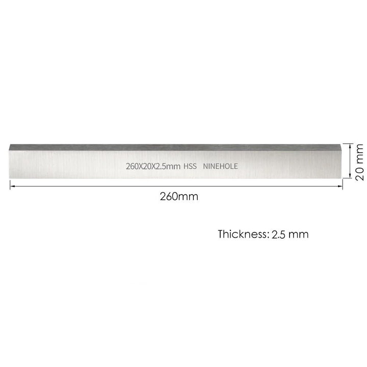 Ninehole 4 Stück HSS Hobelmesser 260mm, 260mm Hobelmesserblätter Passend Für rabot Lurem 260 und Kit