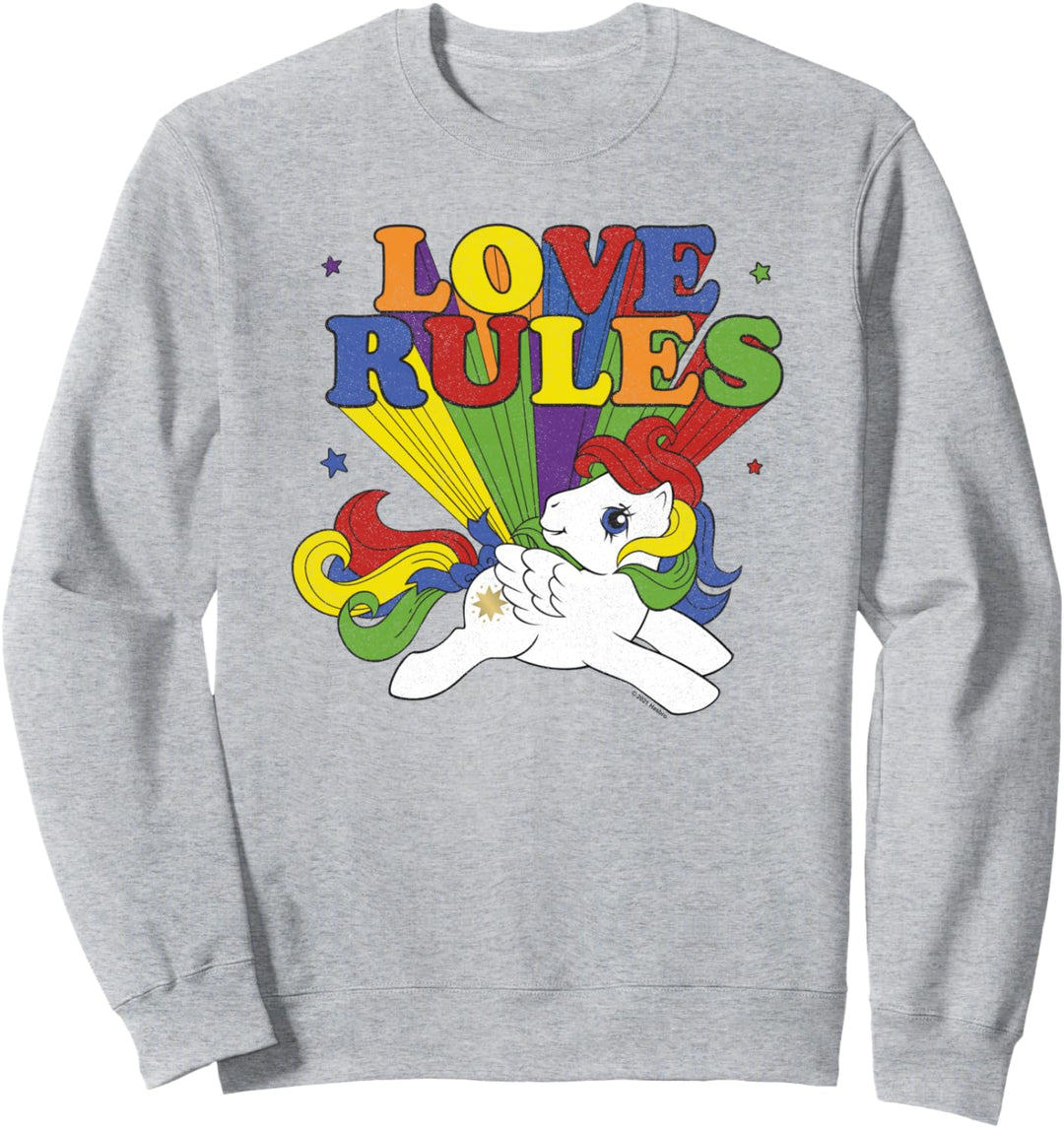 My Little Pony Rainbow Text My Love Rules Sweatshirt