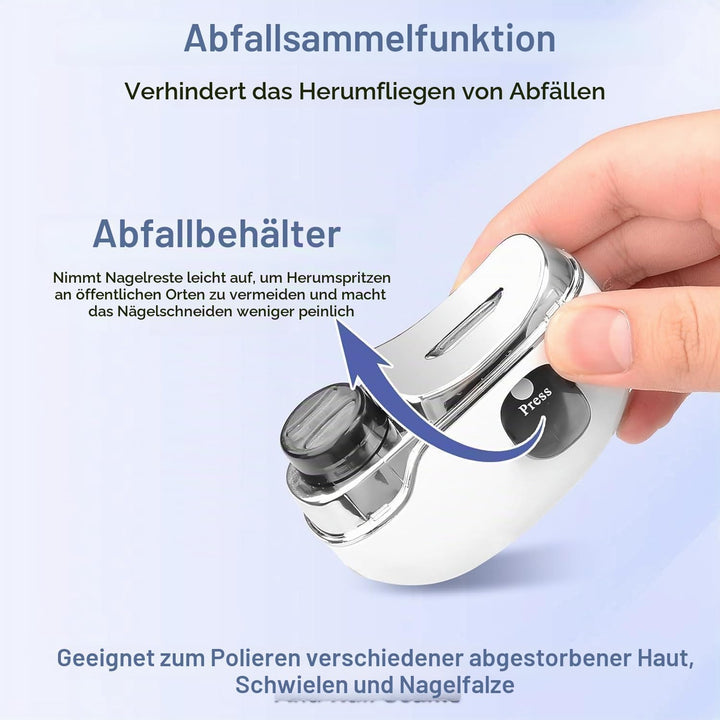 Elektrischer Nagelknipser, 4-in-1 Automatischen Nagelknipser, Electric Nail Clipper für Dicke Nägel