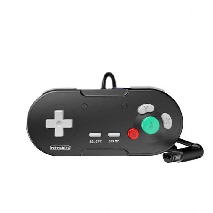 Retro-Bit Legacy GC Controller mit Kabel, für Gamecube und Wii, Schwarz