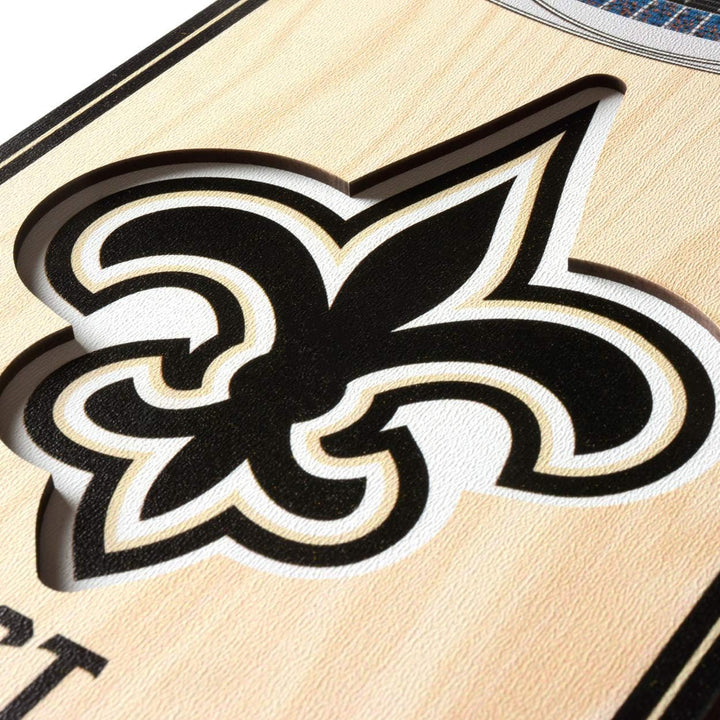 YouTheFan NFL 3D Stadion Banner, 15,2 x 48,3 cm New Orleans Saints, New Orleans Saints