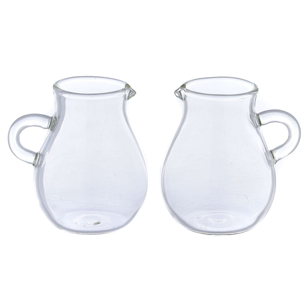 Holyart Paar von Kännchen mit grossem flachen Boden f?r Wasser und Wein (110 ml)