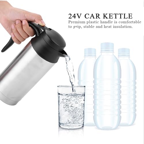 Wasserkocher 24v für lkw, Reisewagenkessel Kessel 750 Ml Elektrischer Warmwasserbereiter Flasche Ede