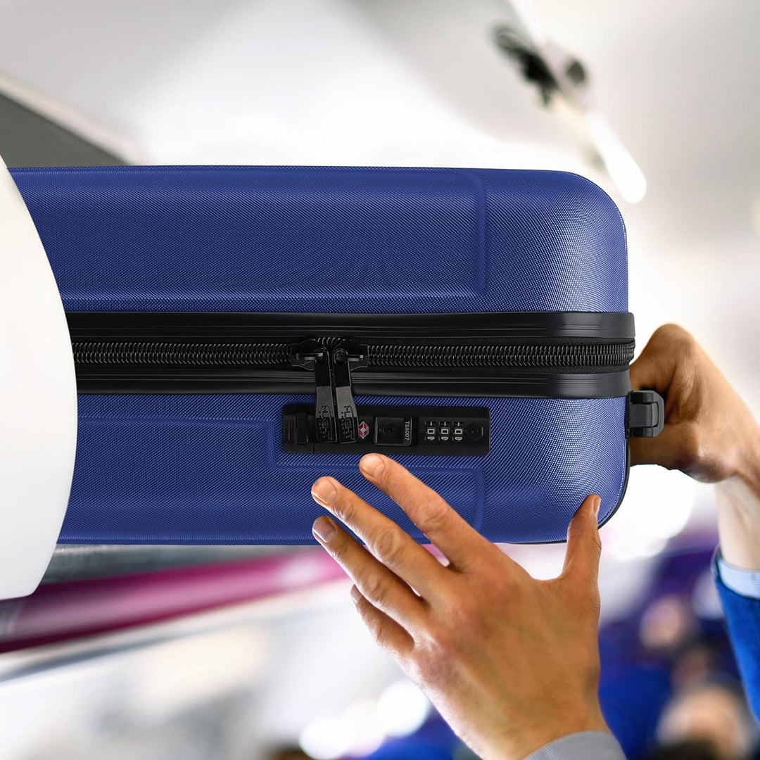 Flight Knight Premium Lightweight Suitcase - TSA-Schloss Mit USB-Anschluss - 8 Spinner-Rader - ABS-H