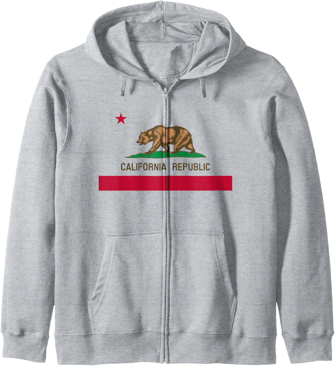 Flagge der Republik Kalifornien Patriotische Staatsreise USA Kapuzenjacke