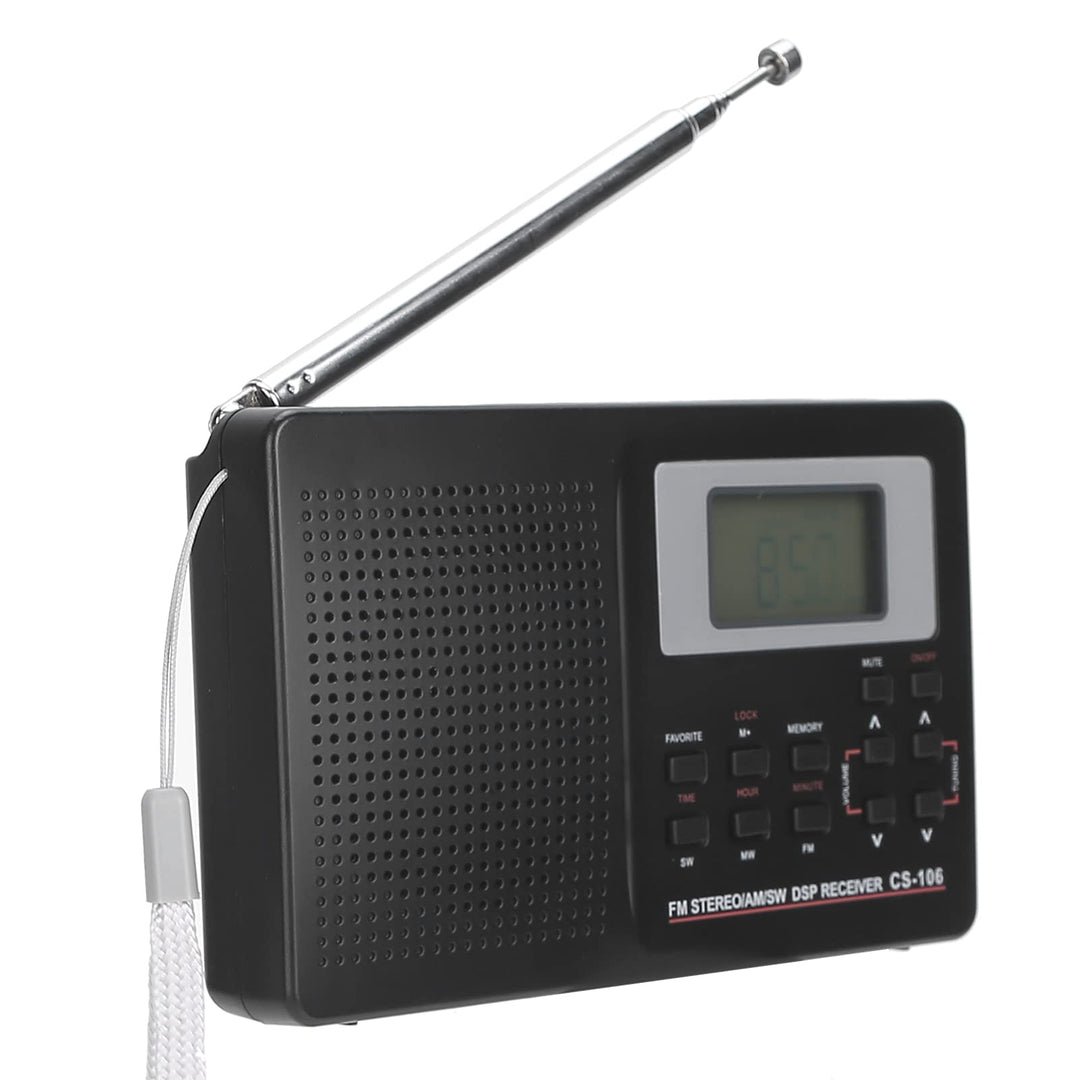 VBESTLIFE CS‑106 Tragbares Radio, UKW/AM/SW/MW/LW/TV-Vollband-Empfängerradio Weltweites Rundfunkradi