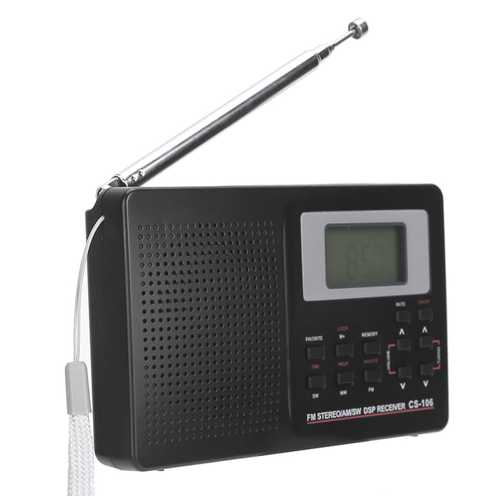 VBESTLIFE CS‑106 Tragbares Radio, UKW/AM/SW/MW/LW/TV-Vollband-Empfängerradio Weltweites Rundfunkradi
