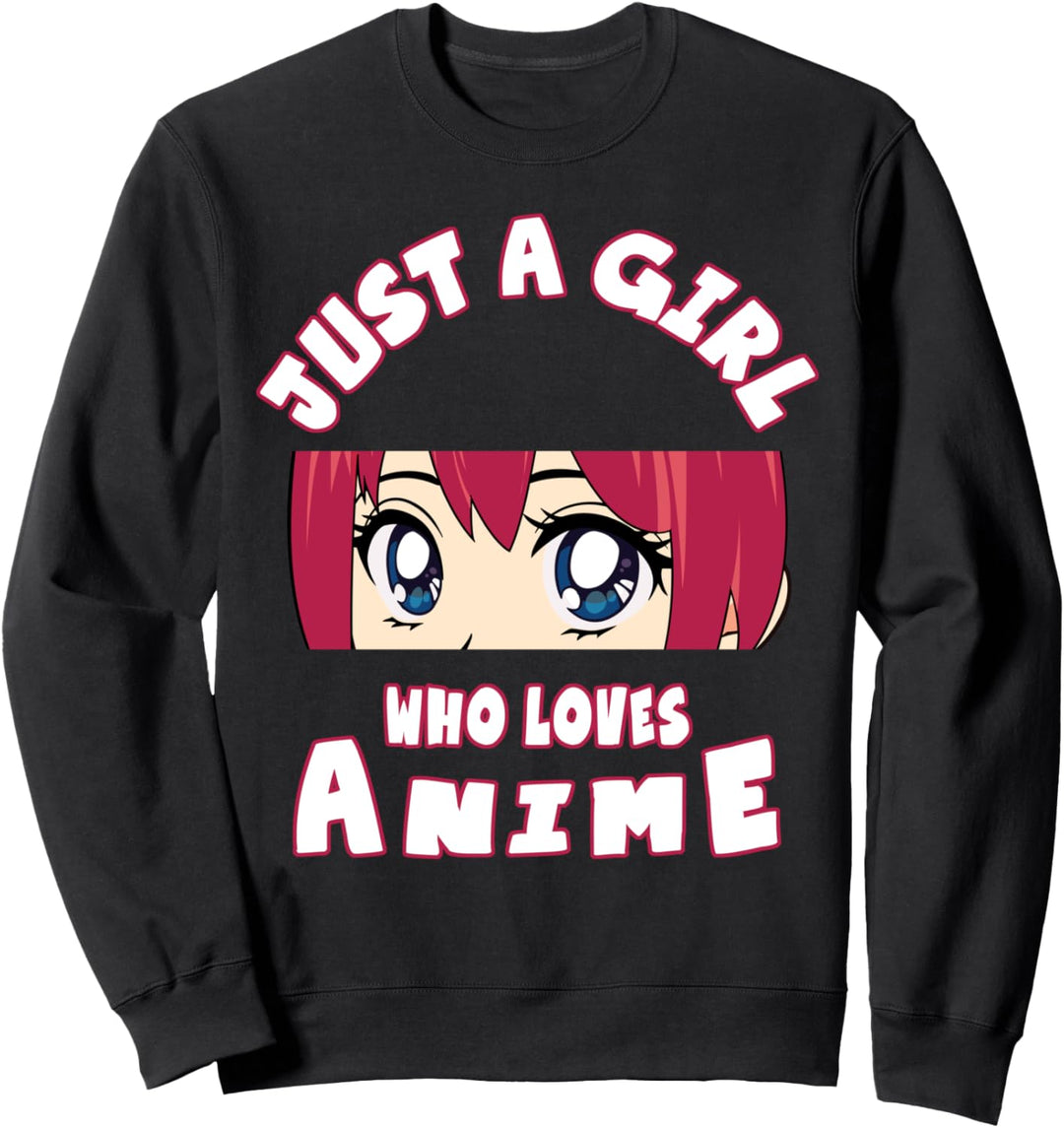 Nur ein Mädchen, das Anime liebt - Teen Manga Fan & Anime Sweatshirt