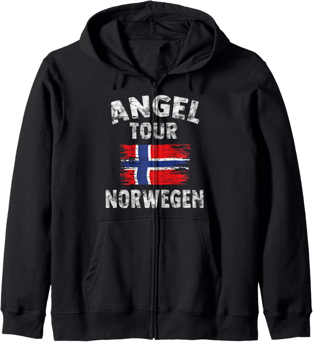 NORWEGEN Angel Tour - Geschenk für Angler Kapuzenjacke