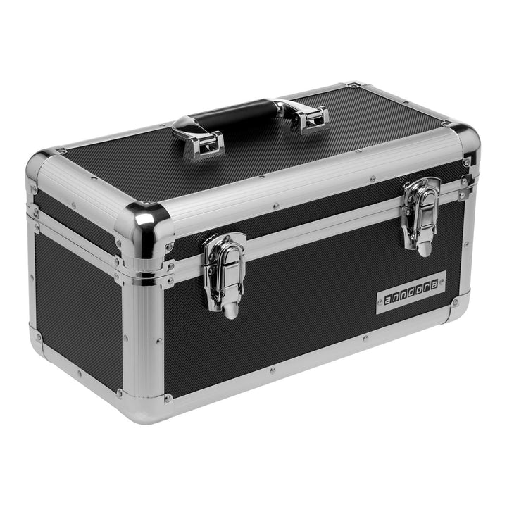 anndora Werkzeugkoffer 13 L Transportbox Werkzeugkasten Werkzeugbox - schwarz M - Schwarz, M - Schwa