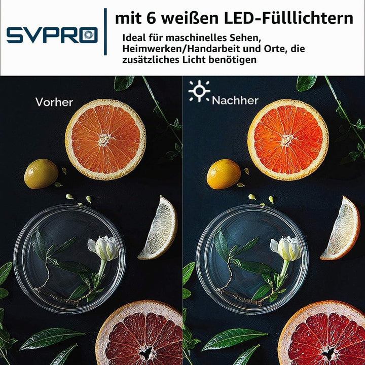 SVPRO 48MP Autofokus USB Kameramodul mit Licht, USB Webcam Board Nachtsichtkamera für Computer, Indu