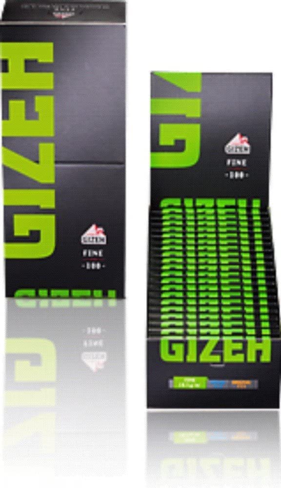 Gizeh 19978 Black Fine Magnet 20 Heftchen a 100 Blatt Flachshanf, Papier, Schwarz
