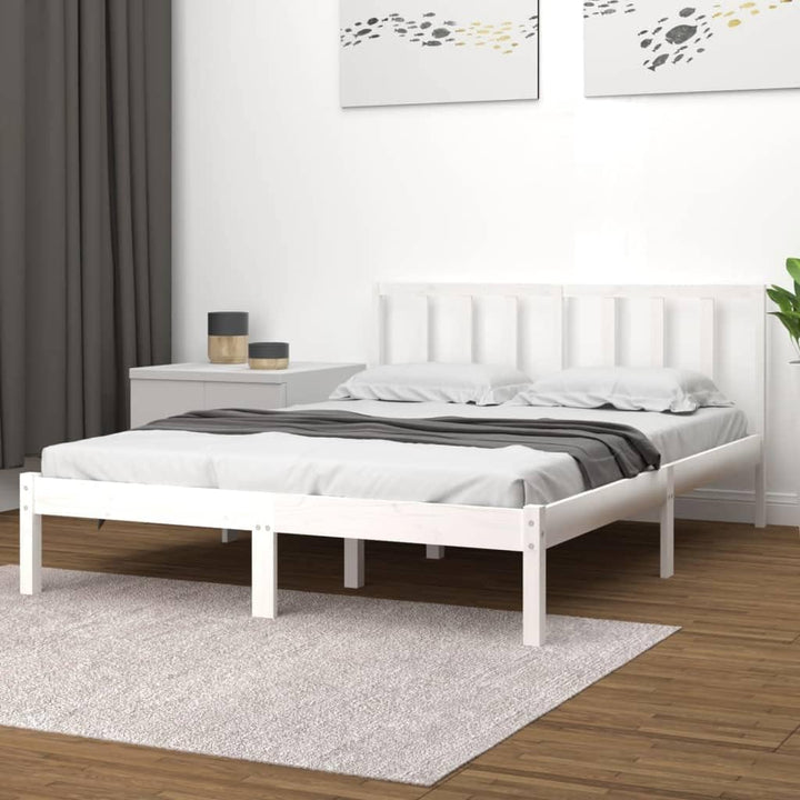 vidaXL Massivholzbett Holzbett Bett Doppelbett Bettgestell Bettrahmen Lattenrost Schlafzimmermöbel S