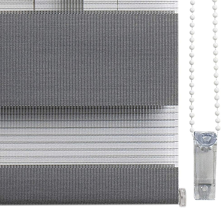 STORESDECO Doppelrollo Klemmfix ohne Bohren. Klemmrollo Einfache Montage, Zebra Rollo lichtdurchläss